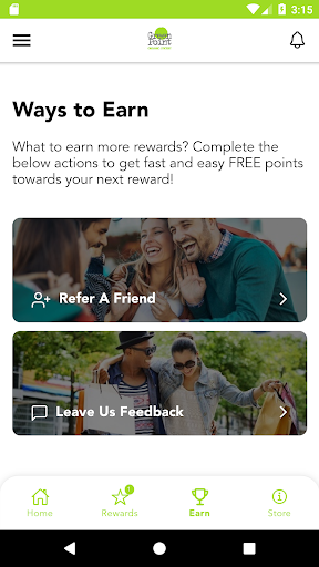 Android application Green Point Juicery screenshort