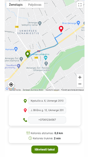 Android application Hermis TAKSI screenshort