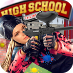 High School Paintball Shooting Arena : FPS Game Apk