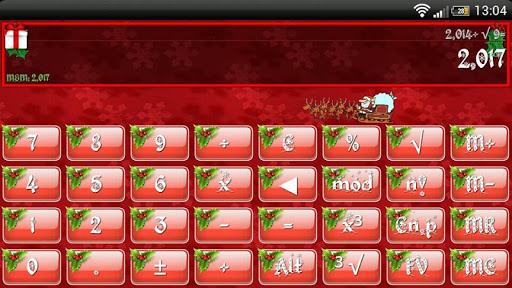 SCalc theme Christmas