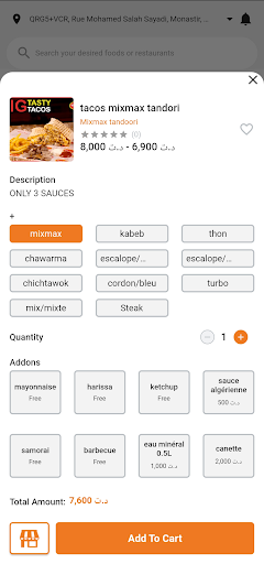 Android application Serbini Delivery screenshort