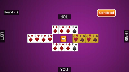 Hazari Card Game : 1000 Points Screen 3