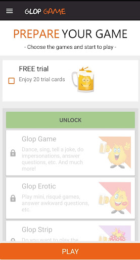 Drinking Card Game - Glop Screen 2
