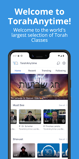 Android application TorahAnytime screenshort