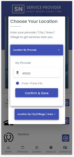 SN Service Provider Screen 2