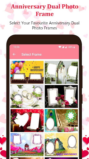 Anniversary Dual Photo Frames Screen 2