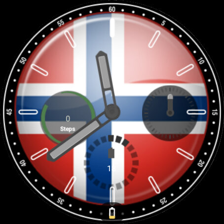 Norway Flag Watchface - 1.0.0 - (Android)