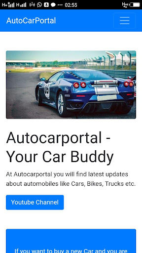 Android application AutoCarPortal - Car Buying Gui screenshort
