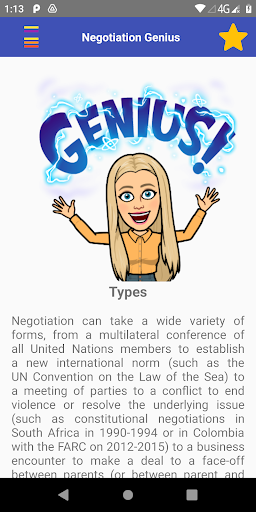 Android application Negotiation Genius screenshort