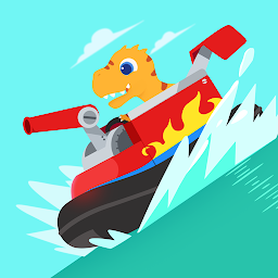 Динозаврик в Патрульной Лодке Mod Apk