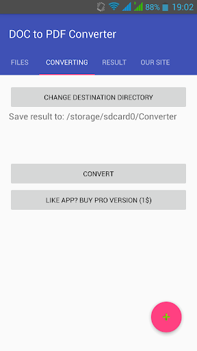 DOC to PDF Converter Screen 3