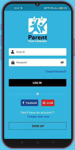 Android application Parent Time Calendar screenshort