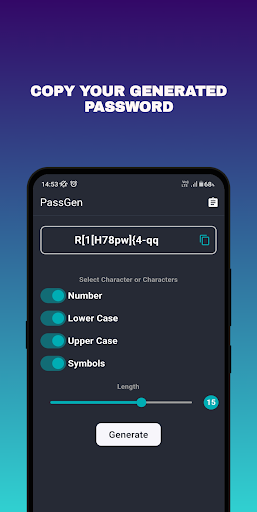 Strong Password - PassGen Screen 2
