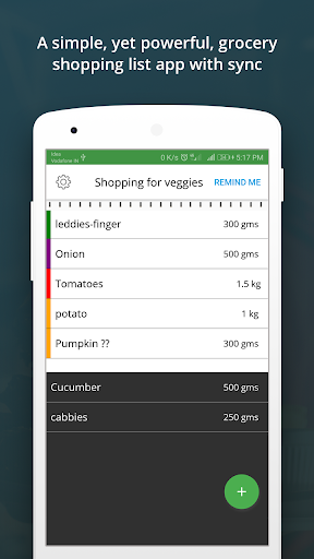 mGrocery - Shopping List
