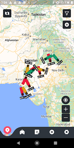 Android application Trueline GPS screenshort