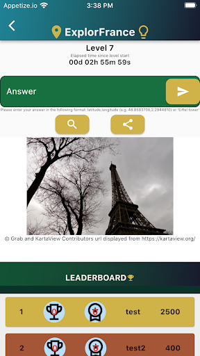 Android application ExplorFrance - Hidden Gems screenshort