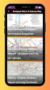 Budapest Metro Map 2023