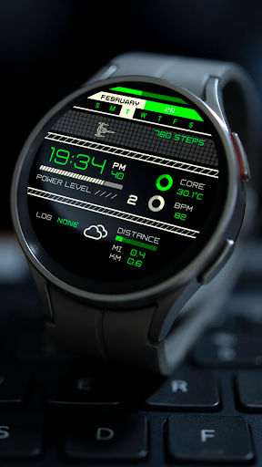 Android application Mission R923 Watch Face screenshort