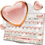 Pink Love Diamond Keyboard Theme icon