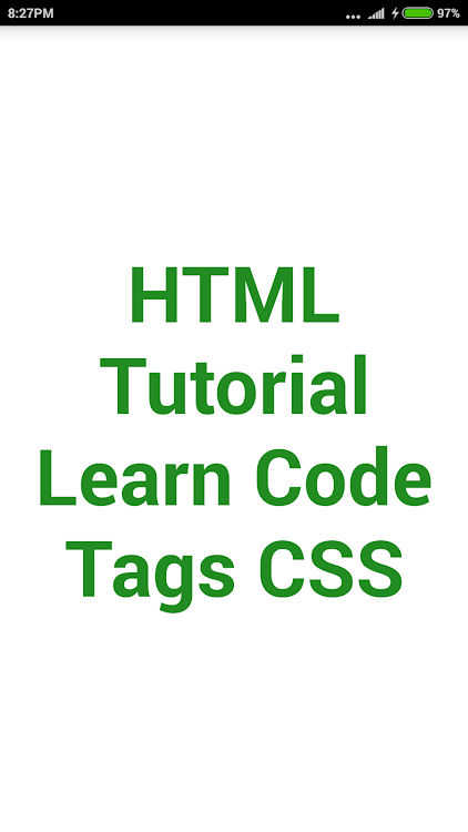 HTML Tutorial Code Tags CSS - 3.1.6 - (Android)