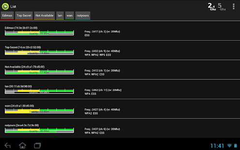 Wifi Analyzer Pro لقطة شاشة