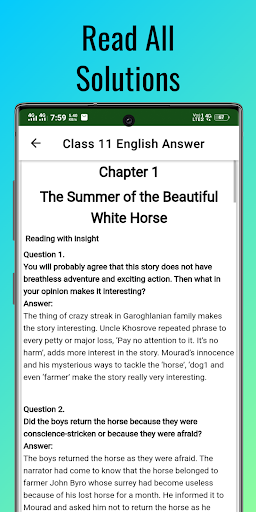 Class 10 English Solution Screen 3