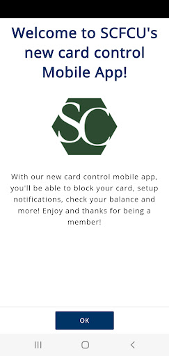 Android application SCFCU Card screenshort