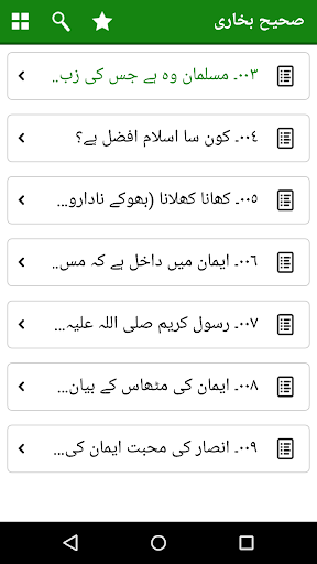 Sahih Al Bukhari Urdu Offline Screen 3