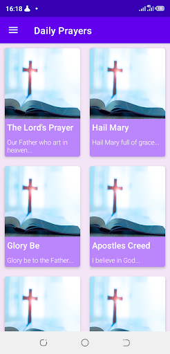 Android application Catholic Prayers screenshort
