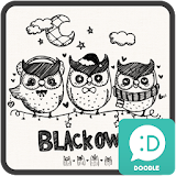 블랙아울 카카오톡 테마 icon