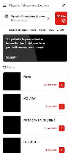 Pizzeria Primavera Express Screen 2