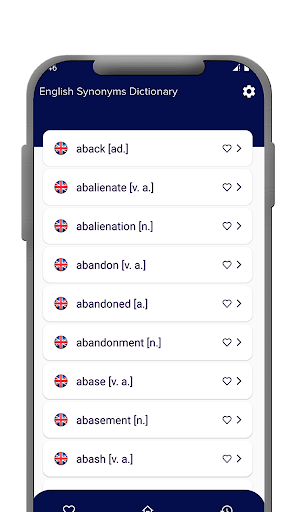 Android application English Synonyms Dictionary screenshort