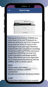 Pantum cm1100 printer Guide