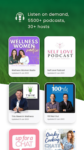 The Wellness Couch Podcast App Screen 2