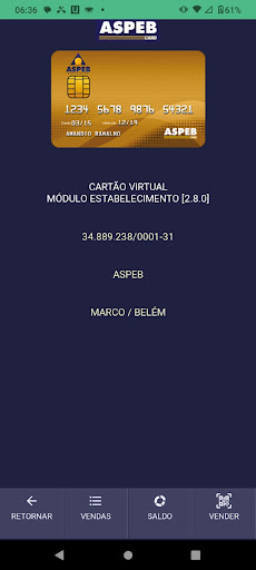 ASPEB Estabelecimento Screen 2