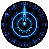 10 Blue Neon Clocks icon