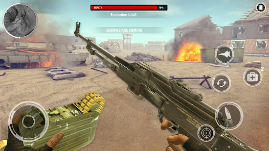 Captura 8 juego pistolas realista guerra android