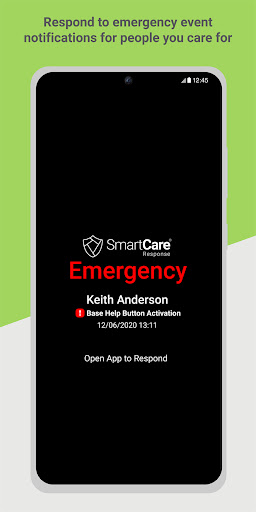 Android application SmartCare Response screenshort