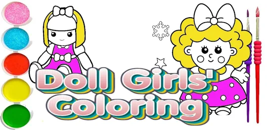 coloring girl doll