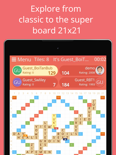 Rackword - Free real-time multiplayer word game  screenshots 12