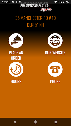 Android application Romano's Pizzeria Derry screenshort