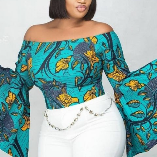 Latest ankara off shoulder cheap tops