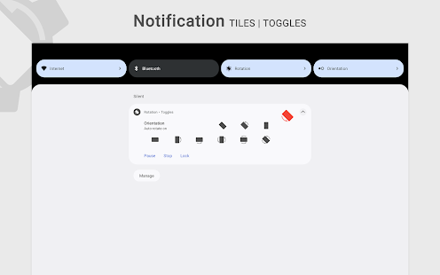 Rotation | Orientation Manager Schermata