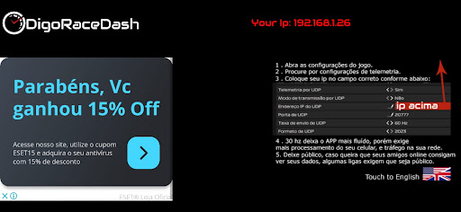 DigoRaceDash F1 23 Dashboard Screen 3