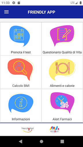 Android application FRIENDLYAPP screenshort