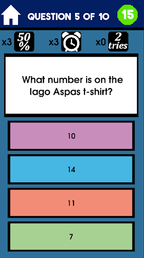 Celta Football Quiz Screen 2