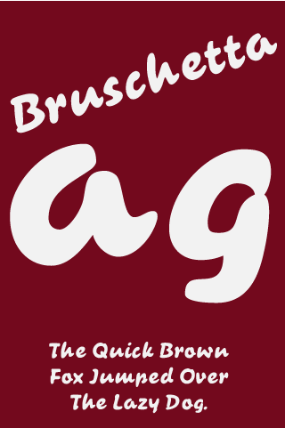 Android application Bruschetta FlipFont screenshort