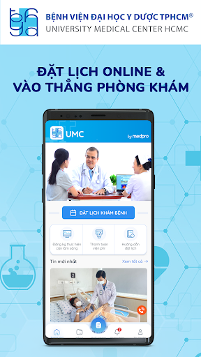 Android application UMC2 - Đặt lịch khám bệnh screenshort