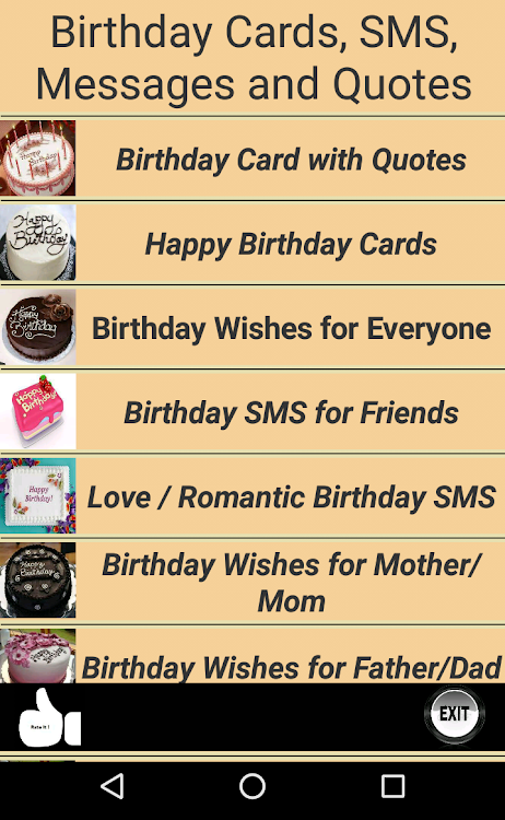 Happy Birthday Cards & Quotes - 15.0.0 - (Android)