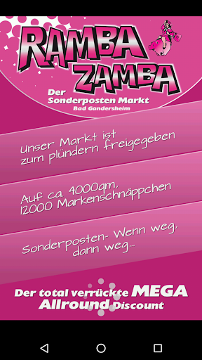 Android application Ramba Zamba - Schnäppchenmarkt screenshort